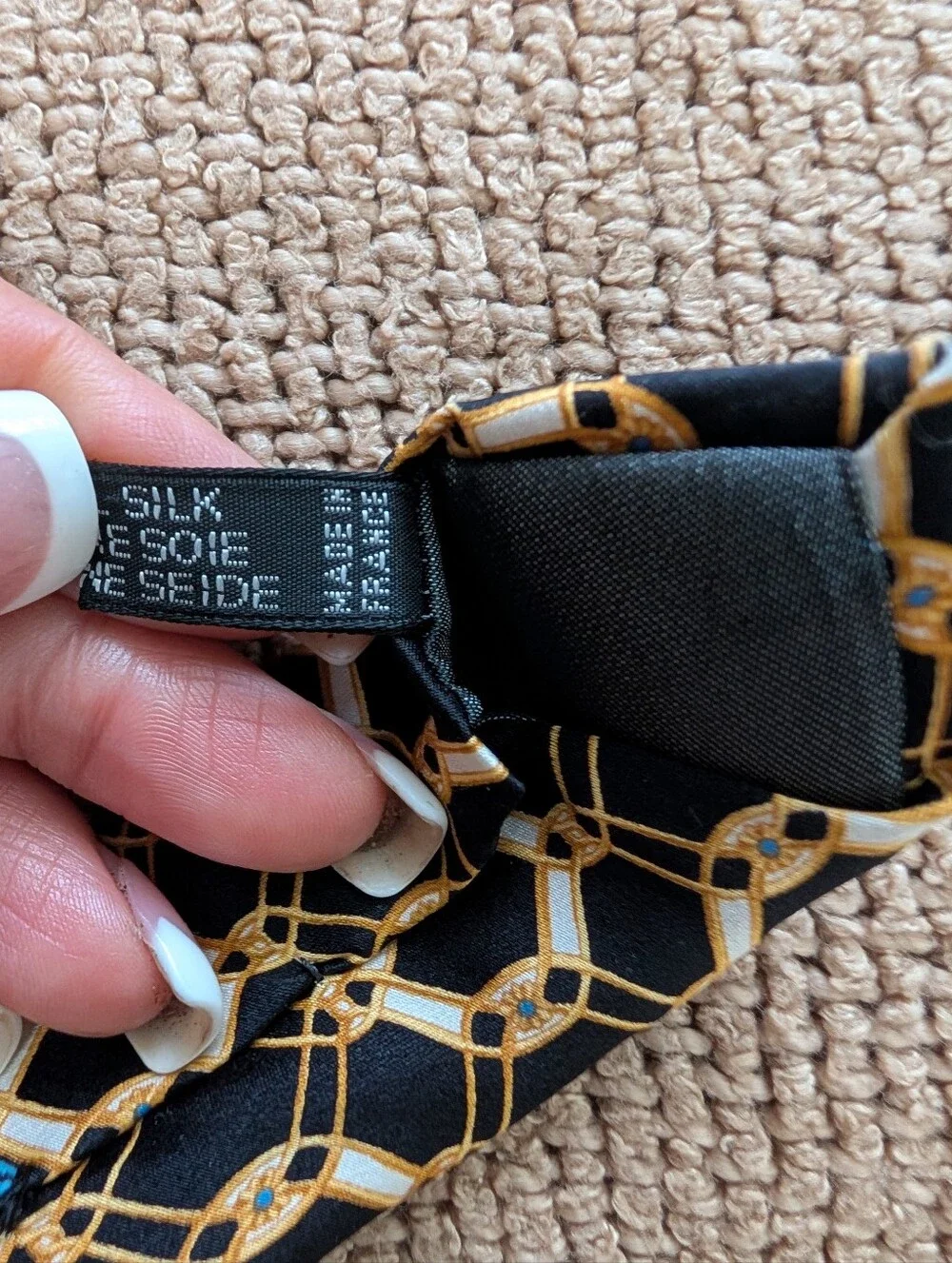 Lanvin Paris Mens Silk Tie